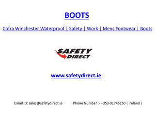 Cofra Winchester Waterproof | Safety | Work | Mens Footwear | Boots | safetydirect.ie
