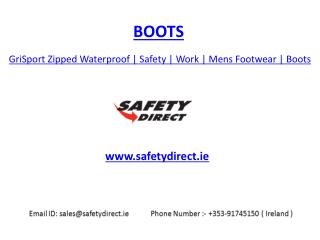 GriSport Zipped Waterproof | Safety | Work | Mens Footwear | Boots | safetydirect.ie