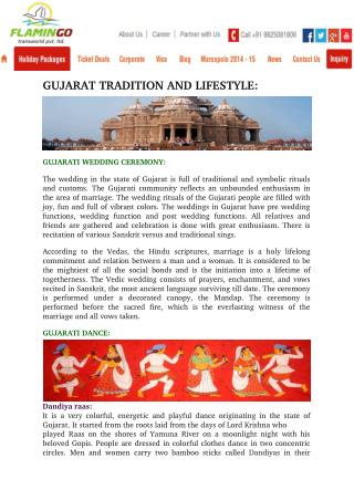 Gujarat tradition and lifestyle
