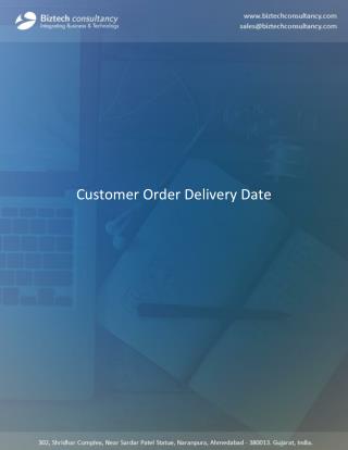 Odoo Customer Order Delivery Date Apps