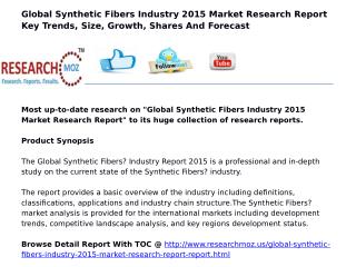 Global Synthetic Fibers Industry 2015 Market Research Report