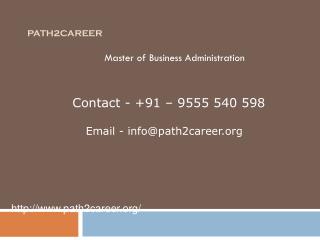 Master of Business Administration - MBA @8527271018