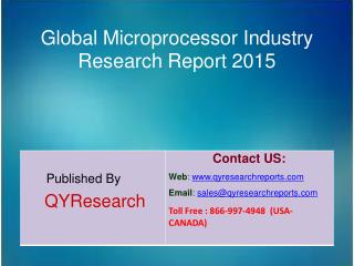 Global Microprocessor Market 2015 Industry Analysis, Trends, Growth, Research and Overview