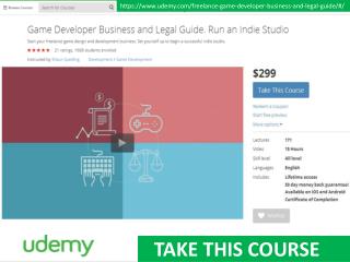 Game developer business and legal guide - Udemy course