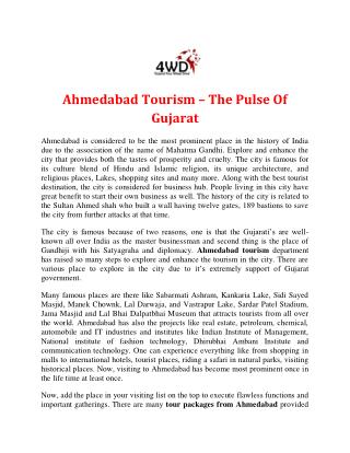 The Pulse Of Gujarat - Ahmedabad Tourism