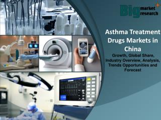 Asthma Treatment Drugs Markets in China - Market Size, Trends, Growth & Forecast