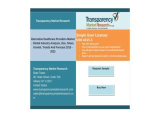 Alternative Healthcare Providers Market - Industry Research Report, 2015 - 2023