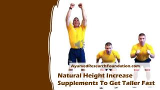 Natural Height Increase Supplements To Get Taller Fast
