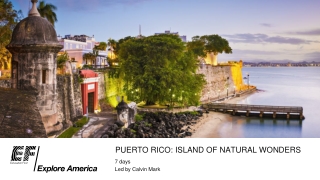 Puerto rico : island of natural wonders