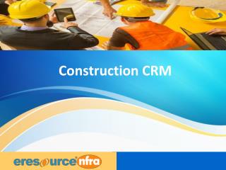Customer Relationship Management ERP Software-eresource nfra ERP