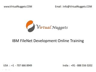 IBM FileNet Development Online Training at VirtualNuggets