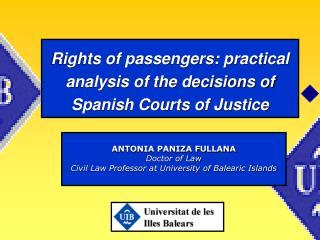 Rights of passengers: practical analysis of the decisions of Spanish Courts of Justice