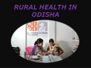 Rural Health in Odisha