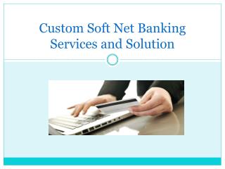 Custom soft Net Banking Services and Solution