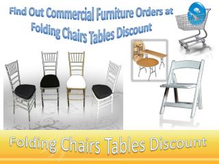 Find Out Commercial Furniture Orders at Folding Chairs Tables Discount