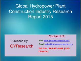 Global Hydropower Plant Construction Market 2015 Industry Growth, Insights, Shares, Analysis, Research, Trends, Forecast