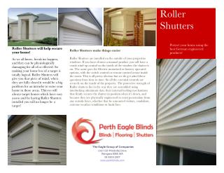 Roller Shutter Brochure