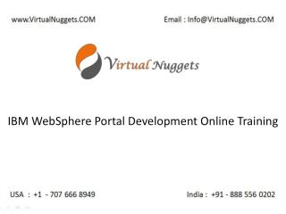 IBM WebSphere Portal Server Administration Online Training at VirtualNuggets