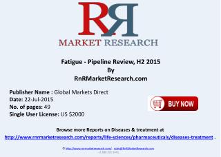 Fatigue Pipeline Companies and Drugs Review H2 2015