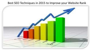 Best SEO Techniques in 2015 to Improve your Website Rank