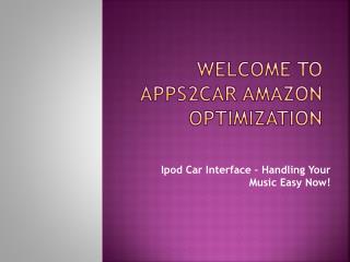 Ipod Car Interface – Handling Your Music Easy Now!