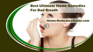 Best Ultimate Home Remedies For Bad Breath