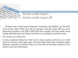 annual credit report @ creditreportcheckscore.co.uk