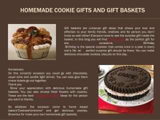 Homemade Cookie Gifts and Gift Baskets