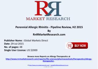 Perennial Allergic Rhinitis Pipeline Therapeutics Assessment Review H2 2015