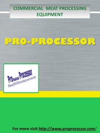 Commercial Meat Processing Equipment