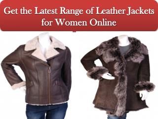 Get the Latest Range of Leather Jackets for Women Online