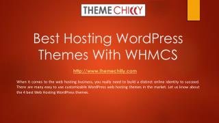 Best hosting WordPress Themes with WHMCS