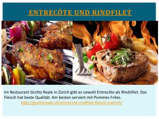 Entrecôte und Rindfilet