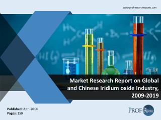 Global and Chinese Iridium oxide Market Size, Share, Trends, Analysis, Growth 2009-2019