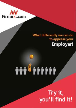 Firmnxt - India’s Emerging Visual-Resume (ViSume) based Job Portal