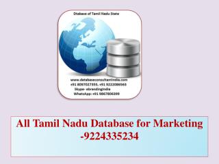 All Tamil Nadu Database for Marketing -9224335234