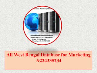 All West Bengal Database for Marketing -9224335234