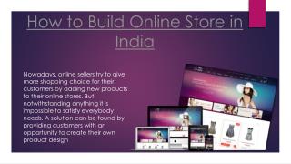 How to Build Online Store in India
