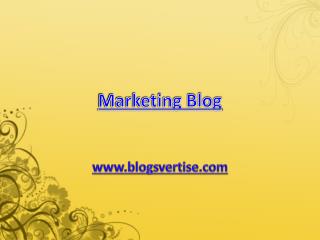 Marketing blog