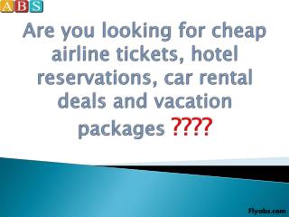 Cheap Airline Tickets to Africa