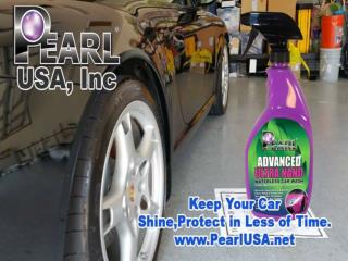 Pearl Waterless Car Care Product Create Maximum Shine in Minimum Time.