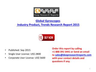 2015 Global Gyroscopes Industry Structure, Product Research