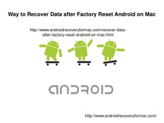 Way to Recover Data after Factory Reset Android on Mac