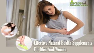 Effective Natural Health Supplements For Men And Women