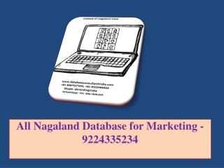 All Nagaland Database for Marketing -9224335234