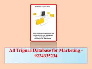 All Tripura Database for Marketing -9224335234