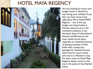 Hotel maya regency