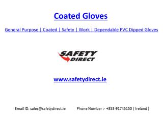 General Purpose | Coated | Safety | Work | Dependable Red PVC Dipped Gloves | SafetyDirect.ie