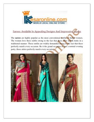 Designer Sarees Online Shopping in United States