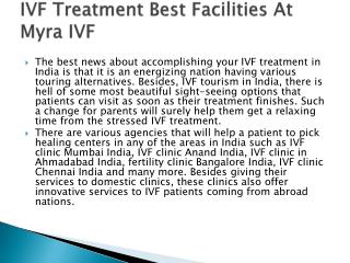 IVF Treatment Best Facilities At Myra IVF